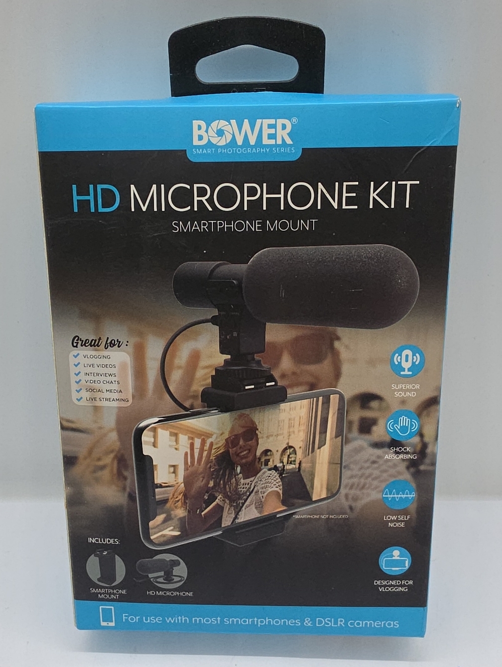 Bower HD Microphone Kit for Smartphone Black